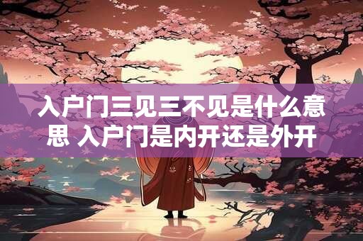 入户门三见三不见是什么意思 入户门是内开还是外开