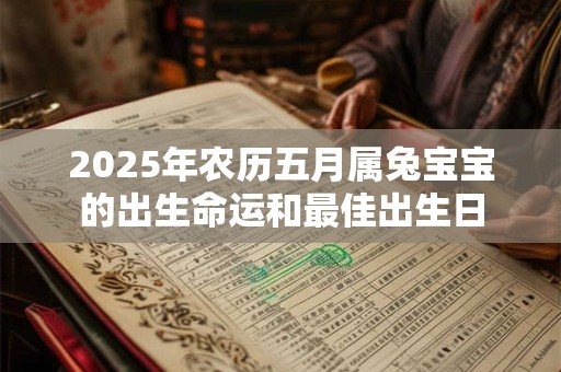 2025年农历五月属兔宝宝的出生命运和最佳出生日