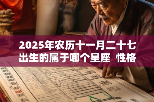 2025年农历十一月二十七出生的属于哪个星座  性格如何