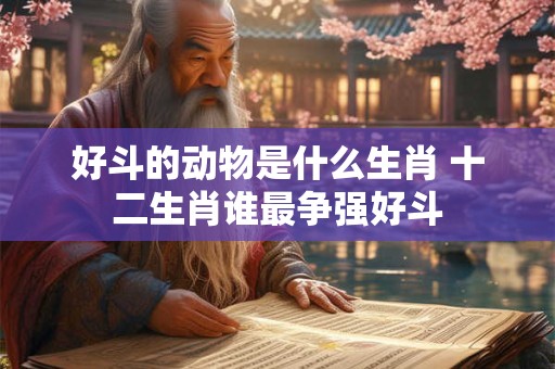 好斗的动物是什么生肖 十二生肖谁最争强好斗 好斗的动物是什么生肖 十二生肖谁最争强好斗