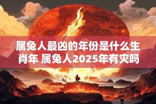 属兔人最凶的年份是什么生肖年 属兔人2025年有灾吗