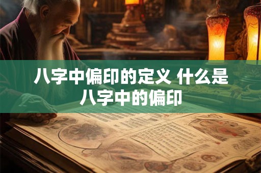 八字中偏印的定义 什么是八字中的偏印