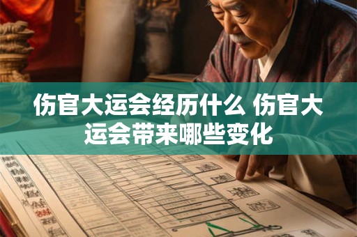 伤官大运会经历什么 伤官大运会带来哪些变化