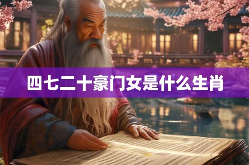 详细阅读:四七二十豪门女是什么生肖 四七二十豪门女是什么生肖