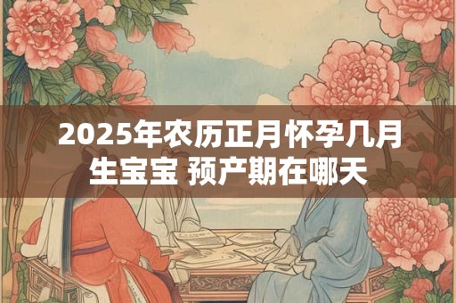 2025年农历正月怀孕几月生宝宝 预产期在哪天