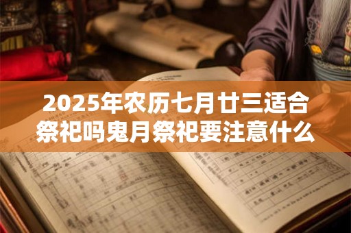 2025年农历七月廿三适合祭祀吗鬼月祭祀要注意什么