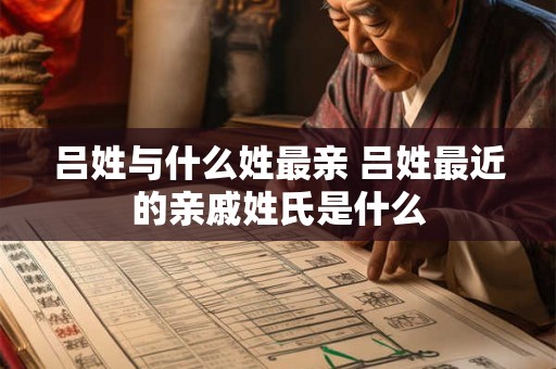 吕姓与什么姓最亲 吕姓最近的亲戚姓氏是什么
