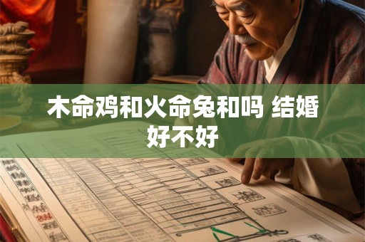 木命鸡和火命兔和吗 结婚好不好