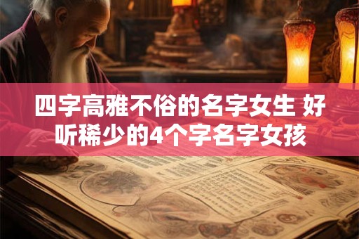 四字高雅不俗的名字女生 好听稀少的4个字名字女孩