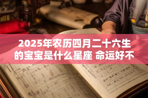 2025年农历四月二十六生的宝宝是什么星座 命运好不好
