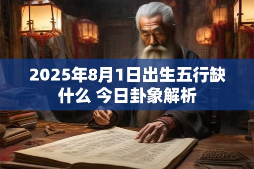 2025年8月1日出生五行缺什么 今日卦象解析