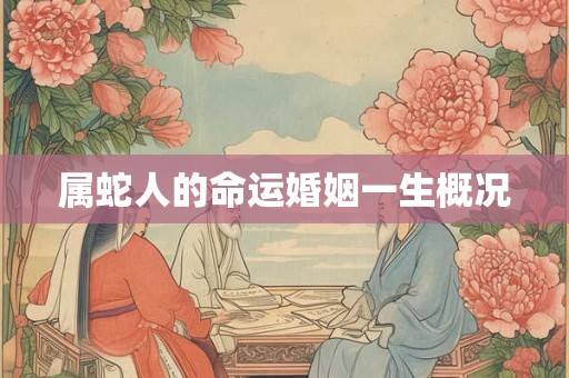 属蛇人的命运婚姻一生概况
