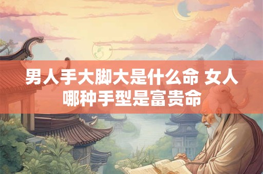 男人手大脚大是什么命 女人哪种手型是富贵命