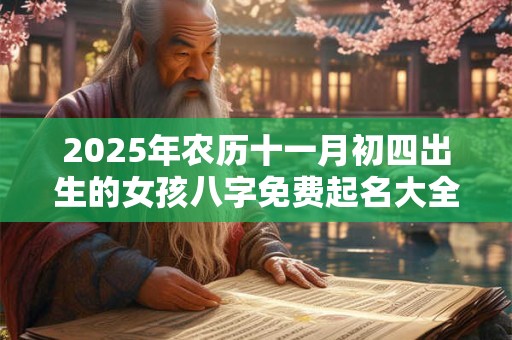 2025年农历十一月初四出生的女孩八字免费起名大全！