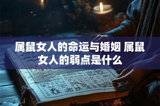 属鼠女人的命运与婚姻 属鼠女人的弱点是什么