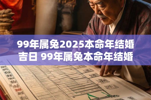 99年属兔2025本命年结婚吉日 99年属兔本命年结婚可以吗