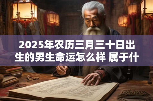 2025年农历三月三十日出生的男生命运怎么样 属于什么命