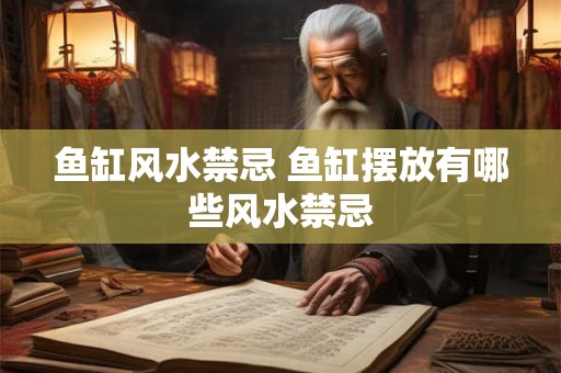 鱼缸风水禁忌 鱼缸摆放有哪些风水禁忌