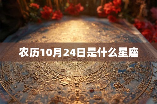 农历10月24日是什么星座