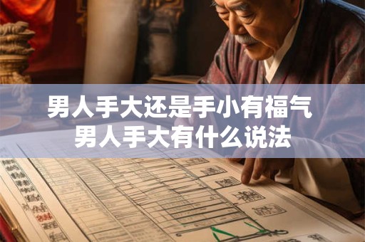 男人手大还是手小有福气 男人手大有什么说法