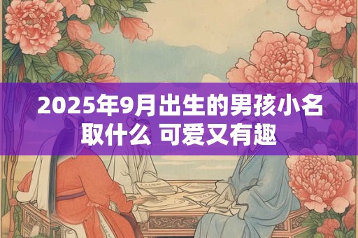 2025年9月出生的男孩小名取什么 可爱又有趣
