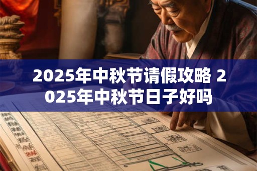 2025年中秋节请假攻略 2025年中秋节日子好吗