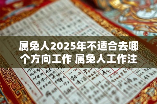 属兔人2026年不适合去哪个方向工作 属兔人工作注意事项 属兔人2026年不适合去哪个方向工作 属兔人工作注意事项