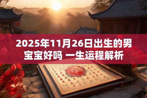 2025年11月26日出生的男宝宝好吗 一生运程解析