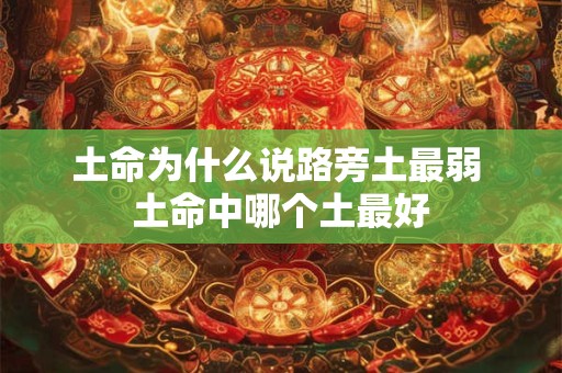 土命为什么说路旁土最弱 土命中哪个土最好