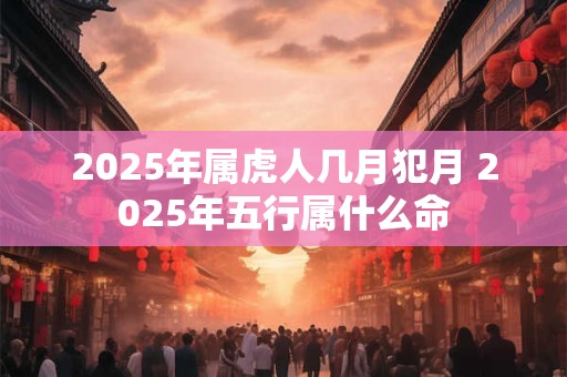 2025年属虎人几月犯月 2025年五行属什么命