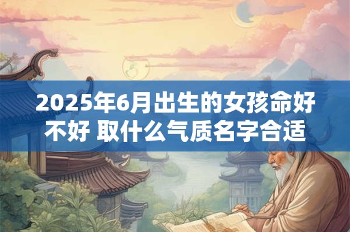 2025年6月出生的女孩命好不好 取什么气质名字合适