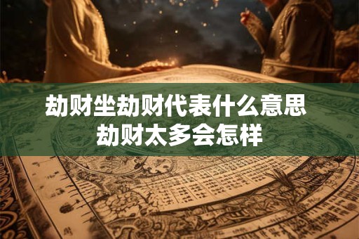 劫财坐劫财代表什么意思 劫财太多会怎样