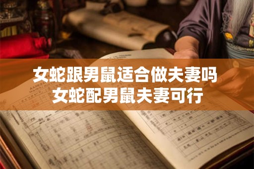 女蛇跟男鼠适合做夫妻吗 女蛇配男鼠夫妻可行