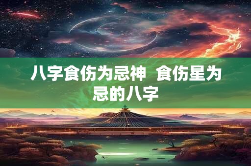 八字食伤为忌神  食伤星为忌的八字