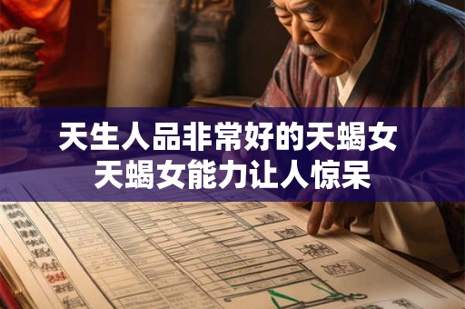 天生人品非常好的天蝎女 天蝎女能力让人惊呆