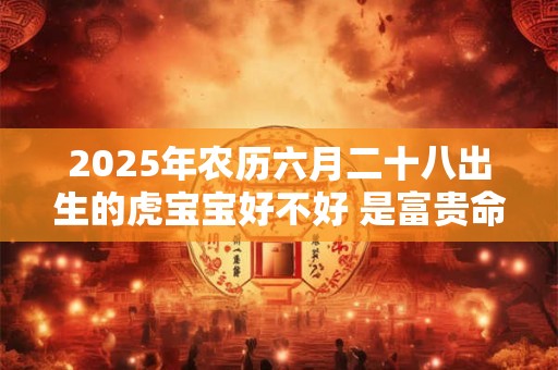 2025年农历六月二十八出生的虎宝宝好不好 是富贵命吗
