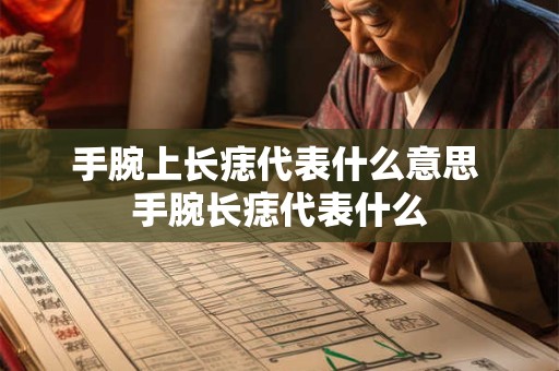 手腕上长痣代表什么意思 手腕长痣代表什么