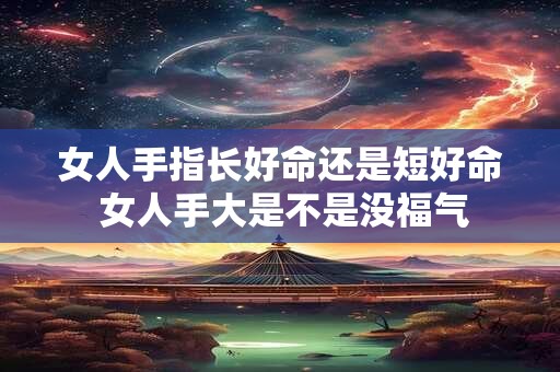 女人手指长好命还是短好命 女人手大是不是没福气