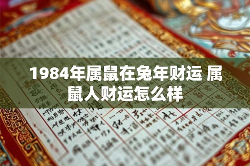 1984年属鼠在兔年财运 属鼠人财运怎么样 1984年属鼠在兔年财运 属鼠人财运怎么样