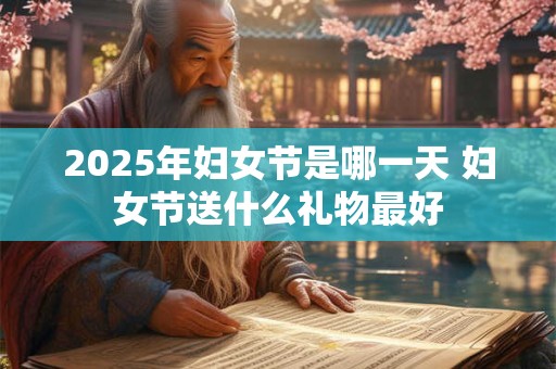 2025年妇女节是哪一天 妇女节送什么礼物最好