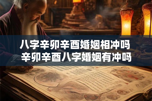 八字辛卯辛酉婚姻相冲吗 辛卯辛酉八字婚姻有冲吗