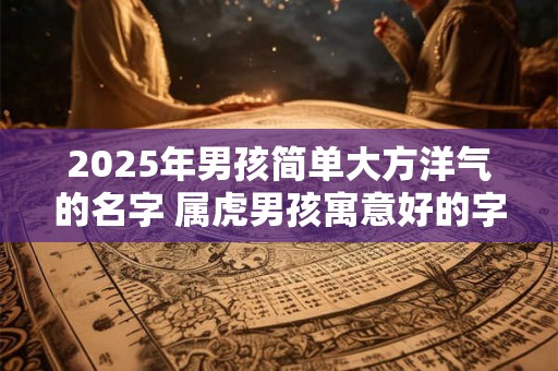 2025年男孩简单大方洋气的名字 属虎男孩寓意好的字