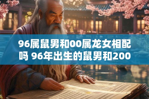 96属鼠男和00属龙女相配吗 96年出生的鼠男和2000年出生的龙女是否相配