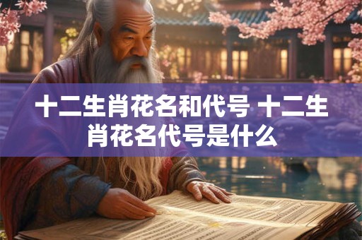 十二生肖花名和代号 十二生肖花名代号是什么