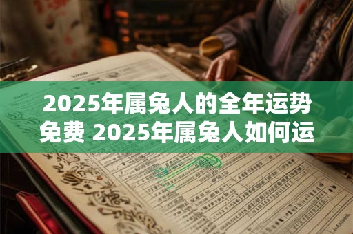 2025年属兔人的全年运势免费 2025年属兔人如何运势