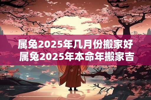 属兔2025年几月份搬家好 属兔2025年本命年搬家吉日 属兔2025年几月份搬家好 属兔2025年本命年搬家吉日