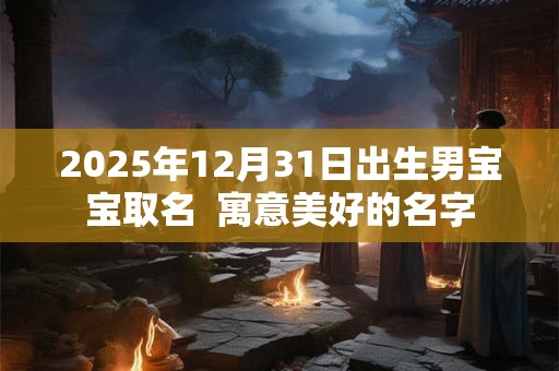 2025年12月31日出生男宝宝取名  寓意美好的名字