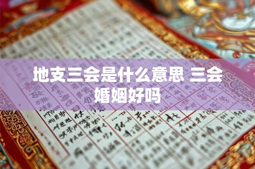 地支三会是什么意思 三会婚姻好吗