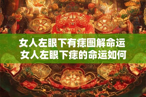 女人左眼下有痣图解命运 女人左眼下痣的命运如何