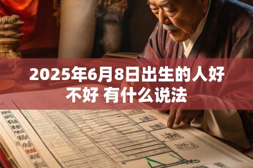 2025年6月8日出生的人好不好 有什么说法